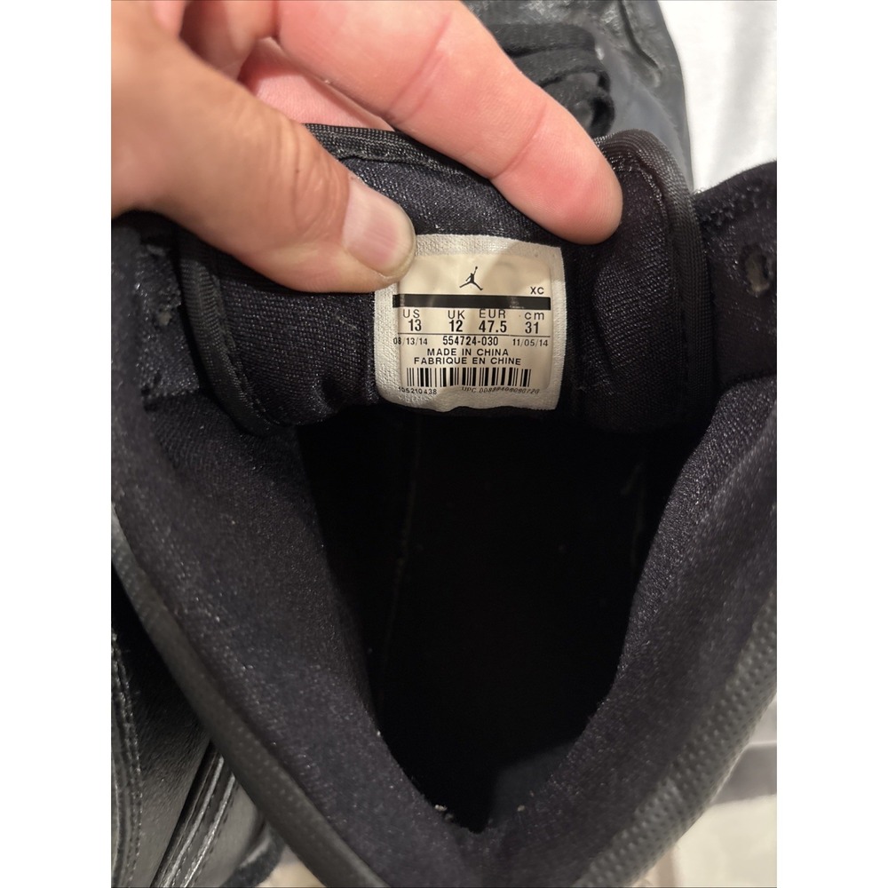 Size 13 - Air Jordan 1 Mid Black - Picture 5 of 6